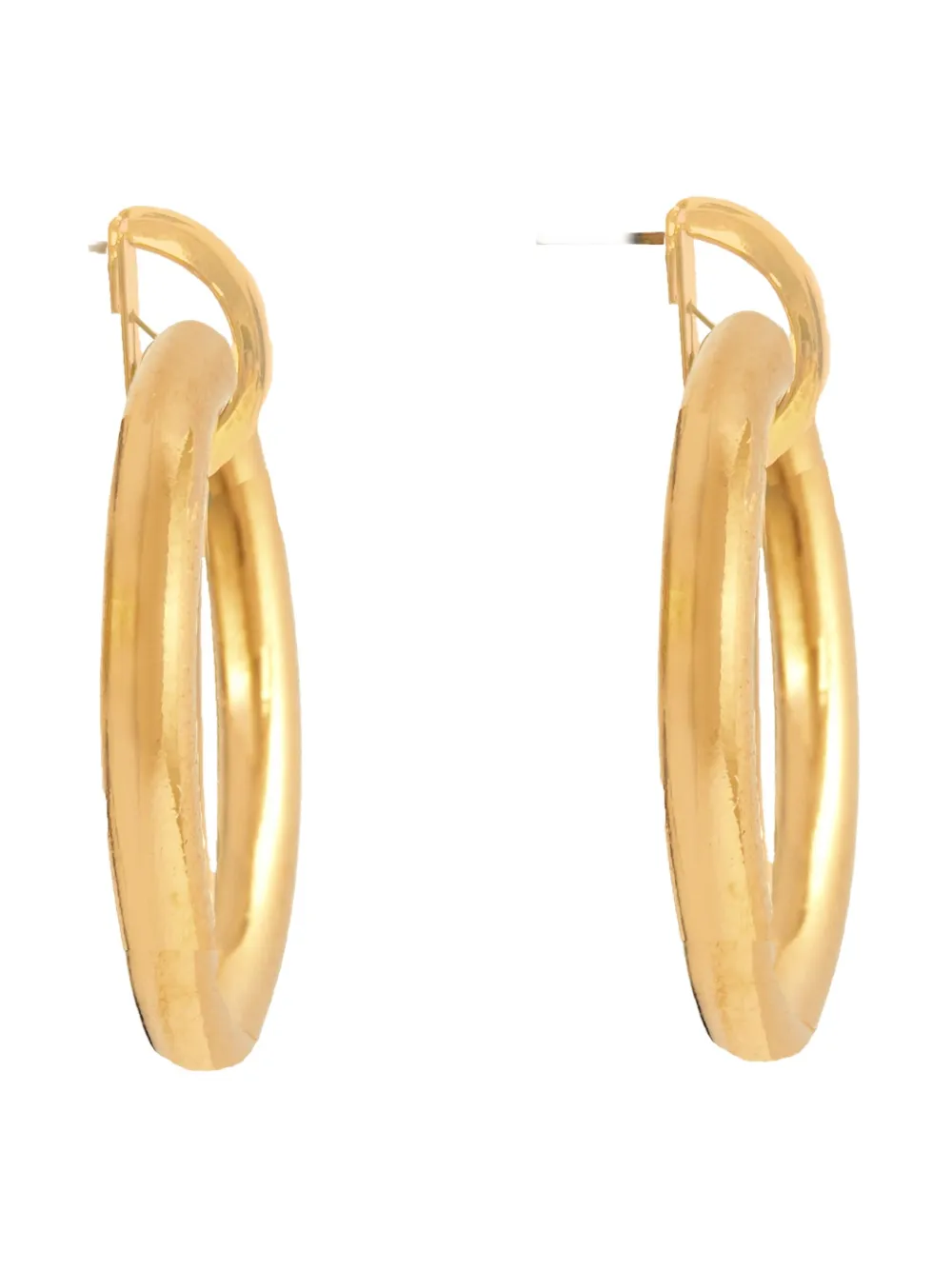 Pre-owned Susan Caplan Vintage 1990s Circular-shape Earrings In Gold