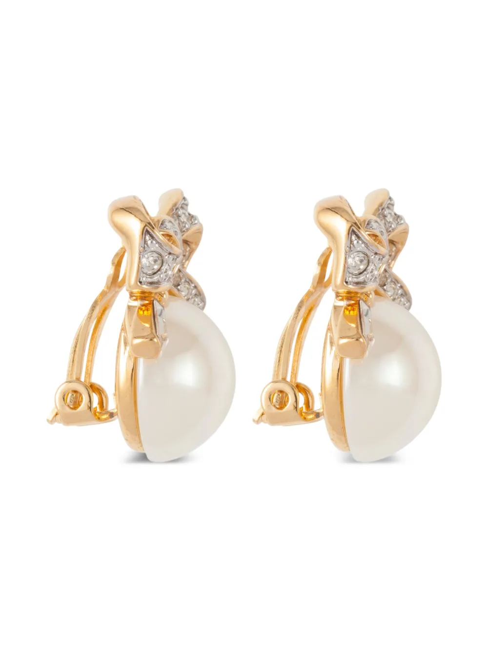 Nina Ricci Pre-Owned 1990s bow-embellishment earrings | Image 2