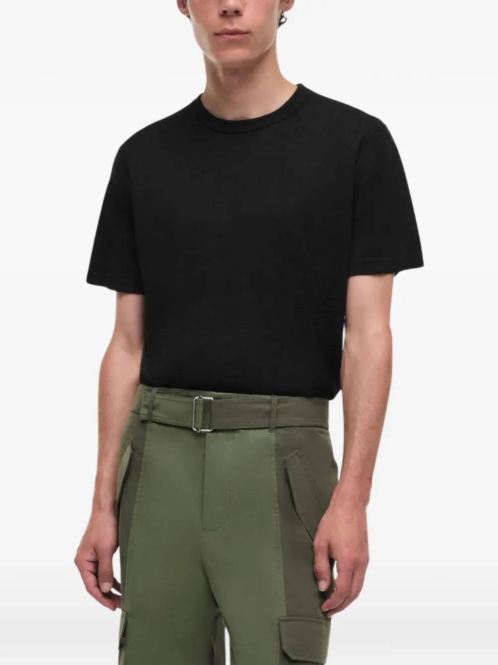 SIMKHAI T-shirt met ronde hals Zwart