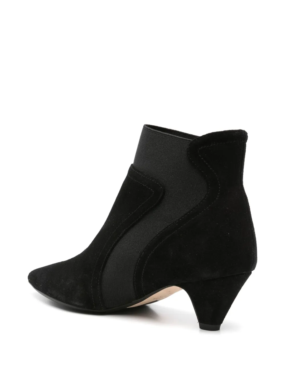 Anna F. pointed-toe elastic-insert boots Black