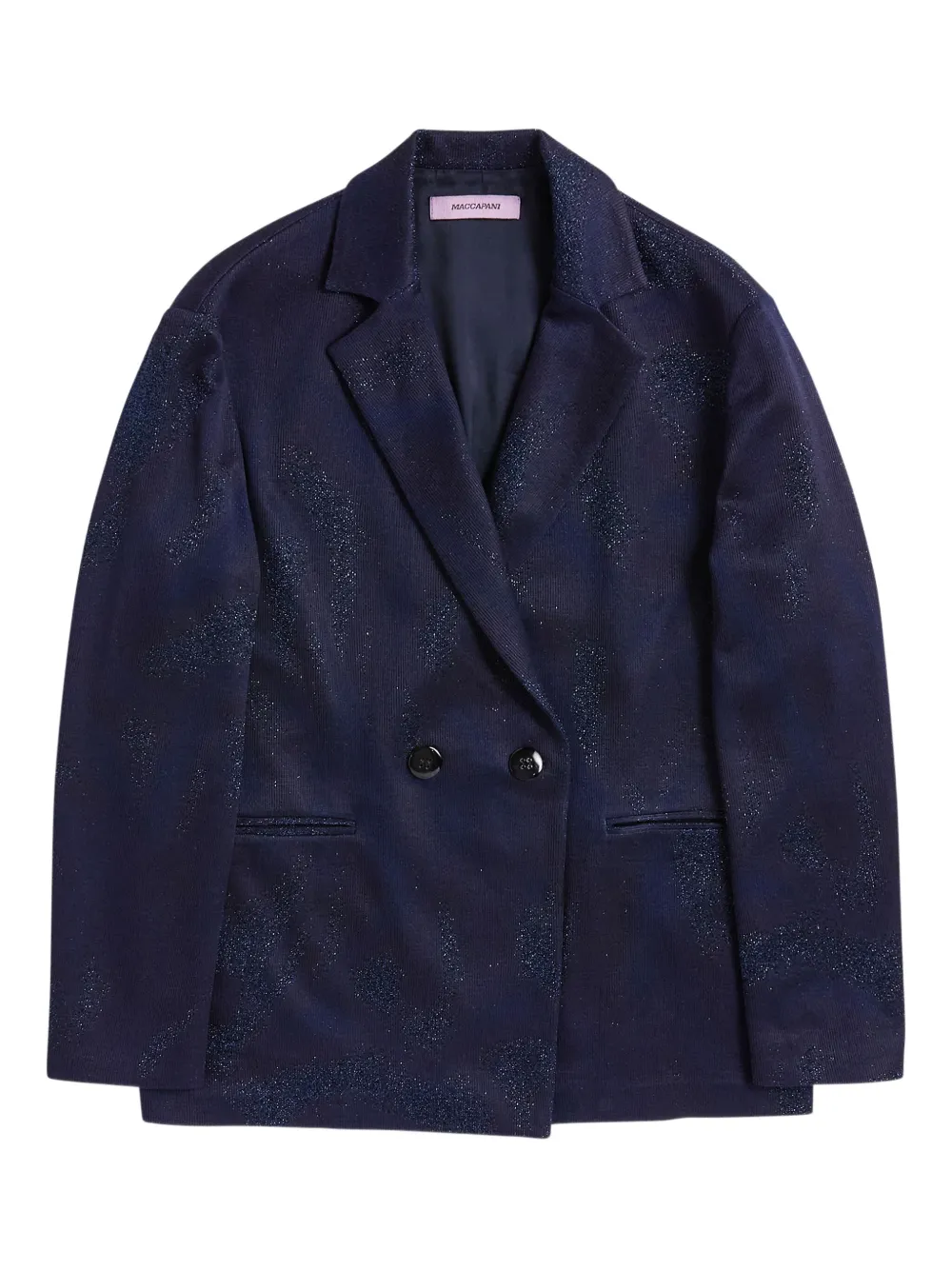 Maccapani Tats glitter-embellished blazer - ブルー Maccapani Tats glitter-embellished blazer - ブルー