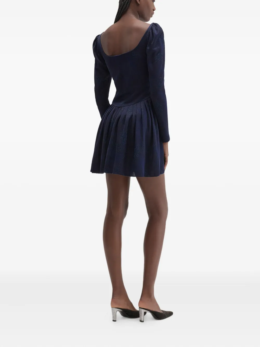 Maccapani Ballerina Pleated Dress In Blue