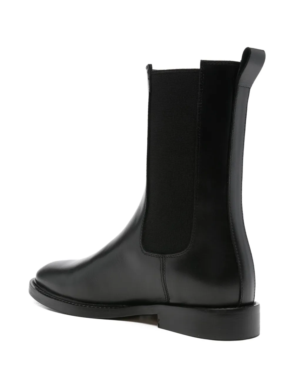 Anna F. elasticated-panel leather boots Black