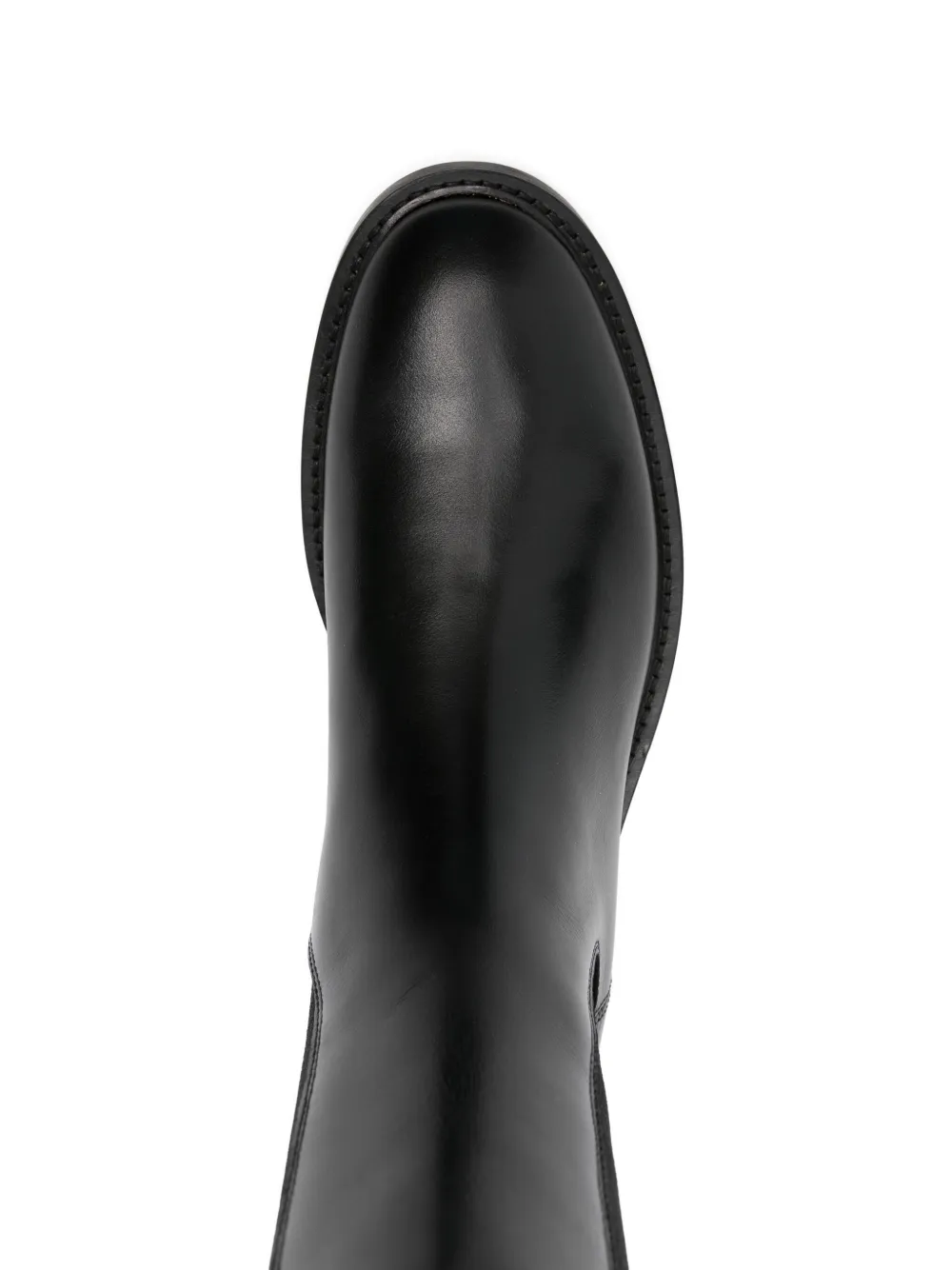 Anna F. elasticated-panel leather boots Black