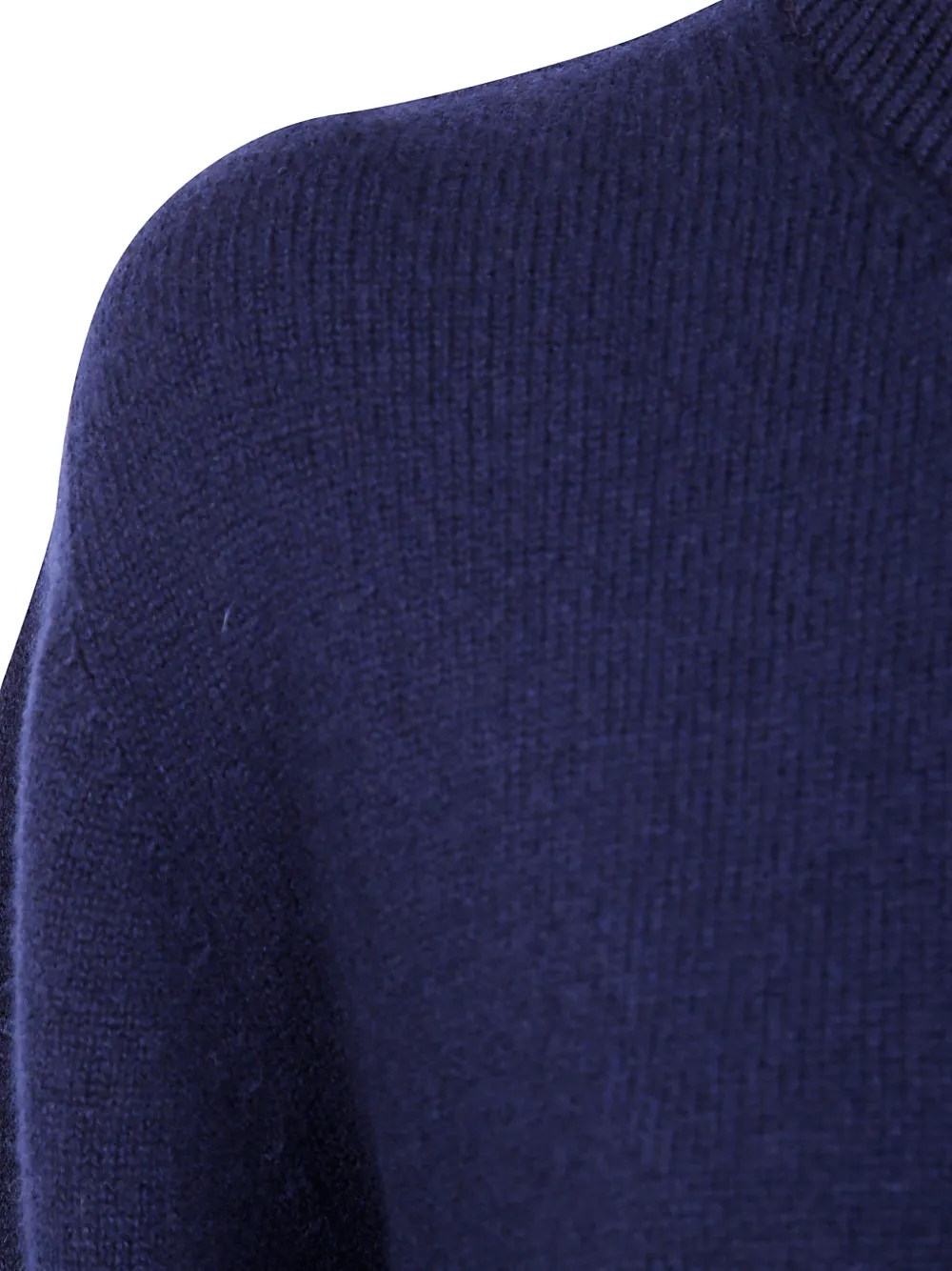 Laneus Soft Textured Crew Neck Long Sleeve Jumper In Blue