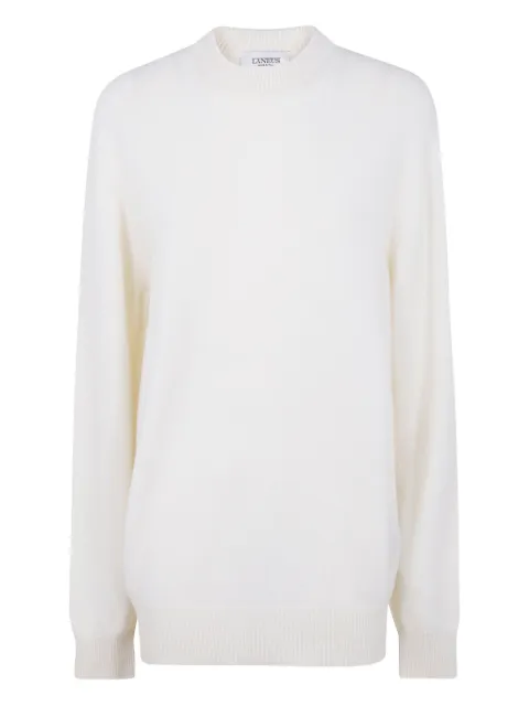 Laneus Merinopullover mit rundem Ausschnitt