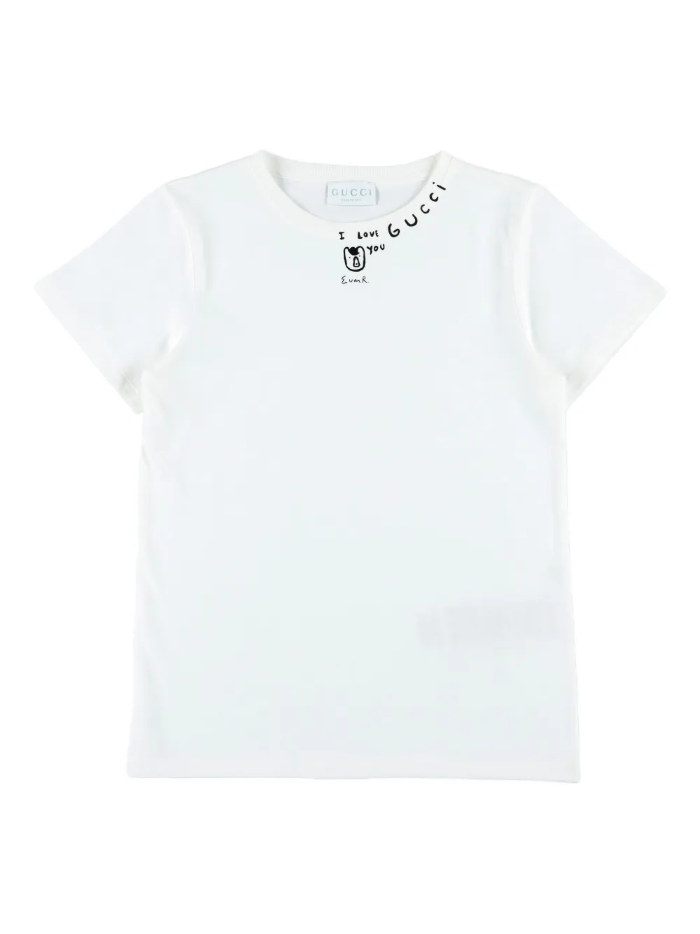 Gucci Kids プリント Tシャツ - ホワイト Gucci Kids プリント Tシャツ - ホワイト