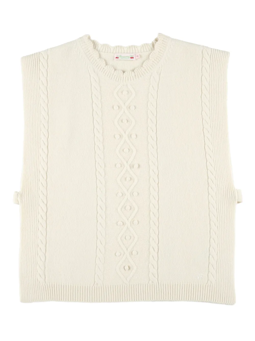 Bonpoint cable-knit vest | Neutrals | Image 1