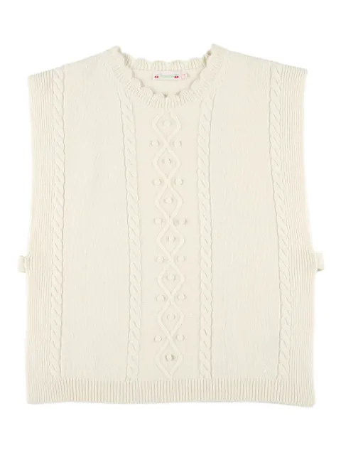 Bonpoint cable-knit vest