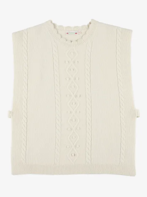 Bonpoint cable-knit vest