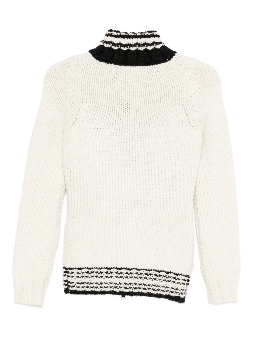 Pre-owned Gianfranco Ferre 1990s Knitted Sweater In White