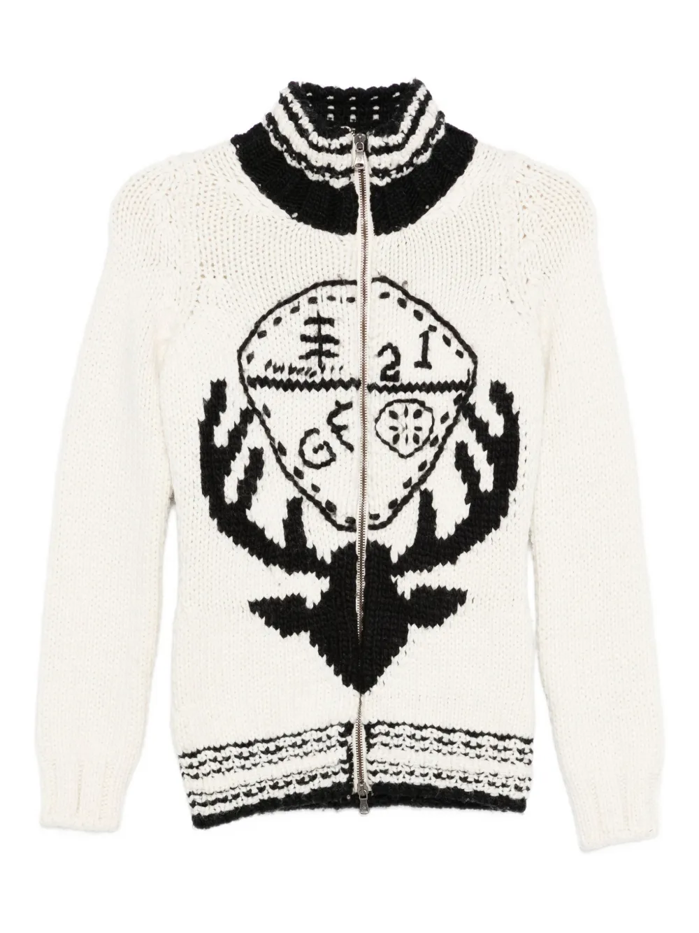 Pre-owned Gianfranco Ferre 1990s Knitted Sweater In White