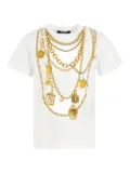 Balmain Kids chain-print T-shirt - White