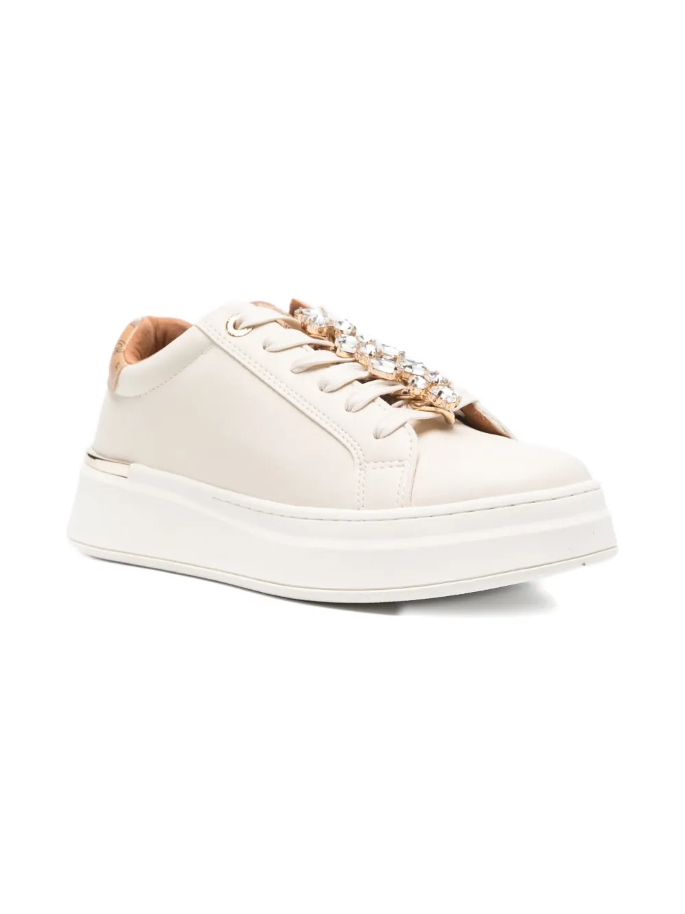 Alviero Martini 1° Classe Lace-up Platform Sneakers In White