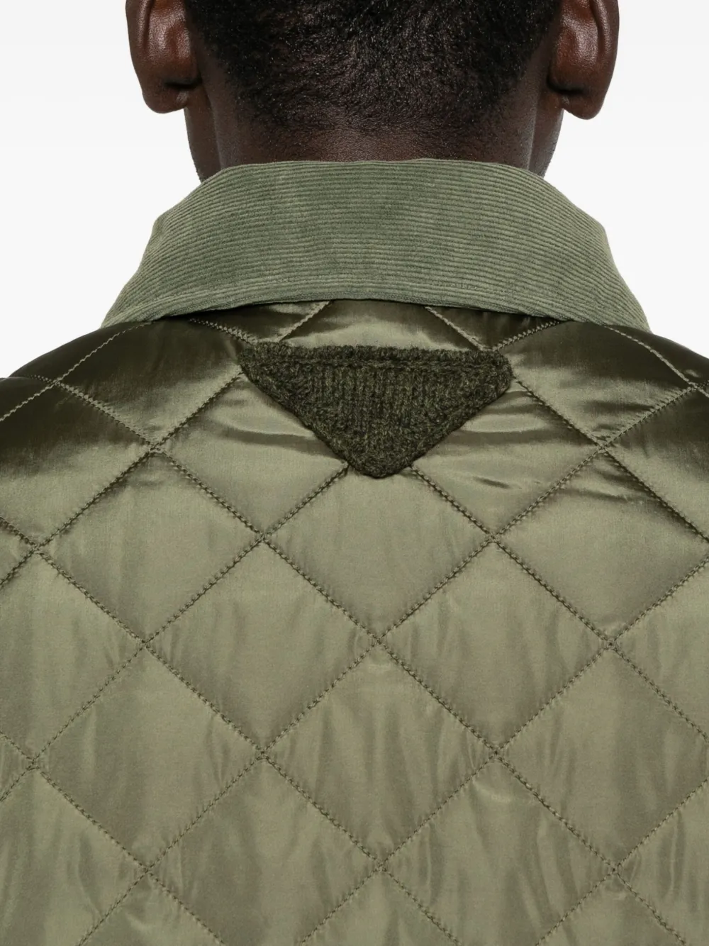 Prada Gewatteerd jack met diamantpatroon Groen