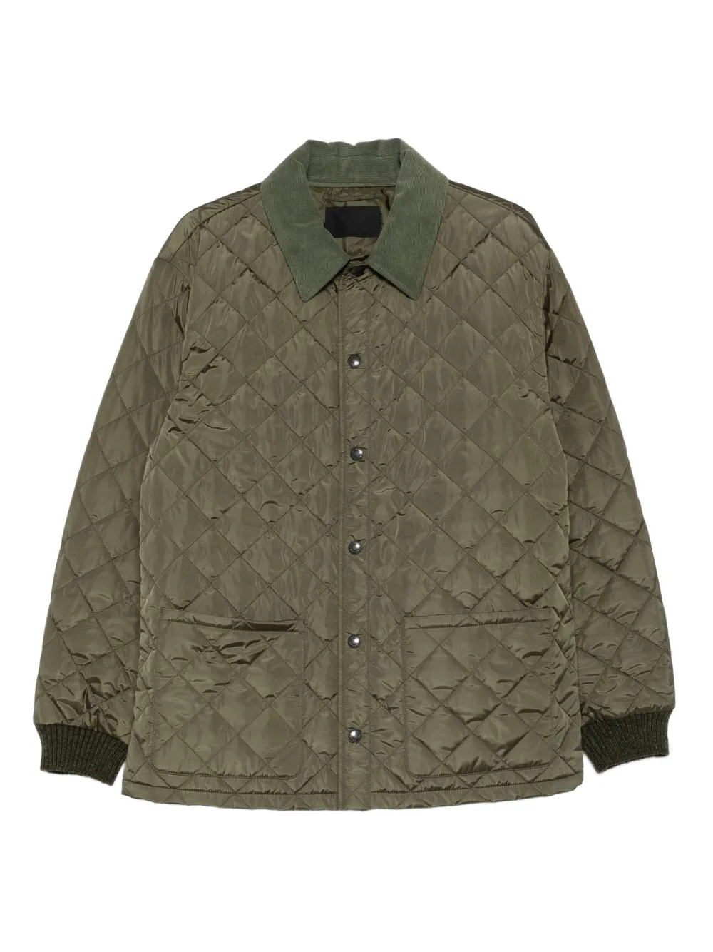 Prada quilted diamond-pattern jacket | Green | Image 1