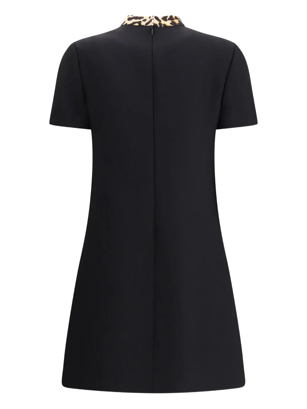 Valentino Garavani animal-print bow dress - Zwart