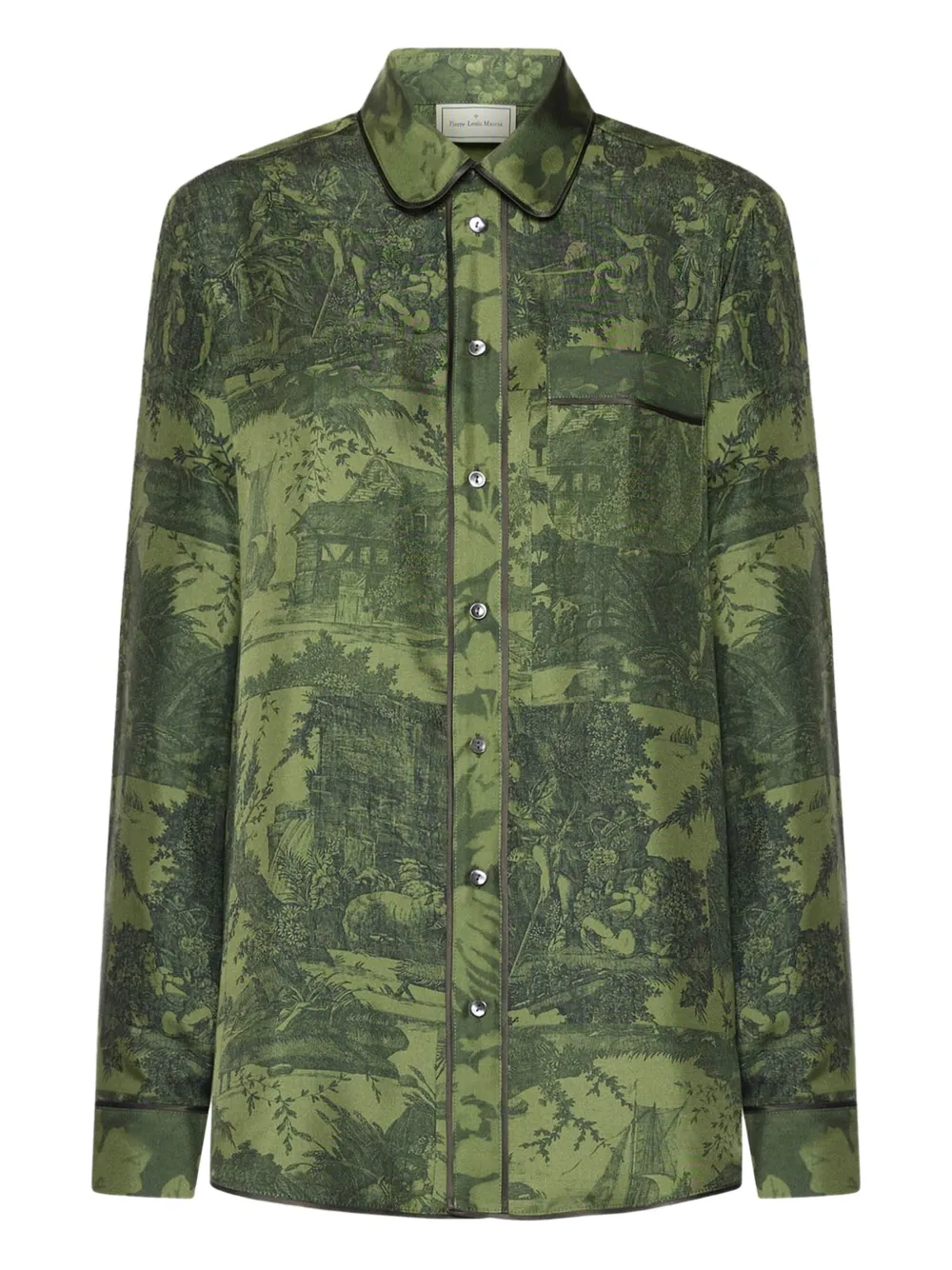 Pierre-Louis Mascia long-sleeve shirt - Verde