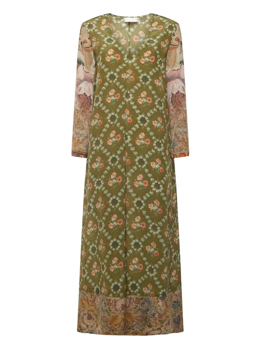 Pierre-louis Mascia Floral-print Maxi Dress In Multi