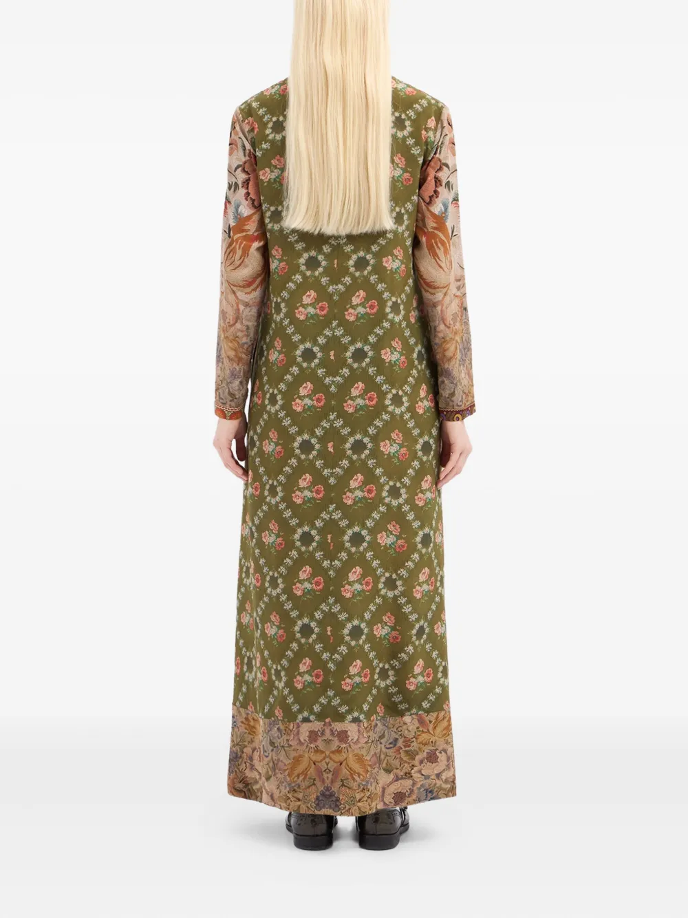 Pierre-louis Mascia Floral-print Maxi Dress In Multi