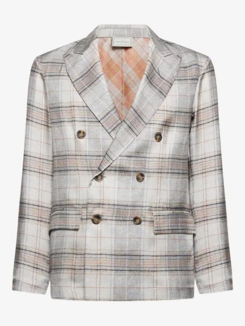 Pierre-Louis Mascia double-breasted checked blazer