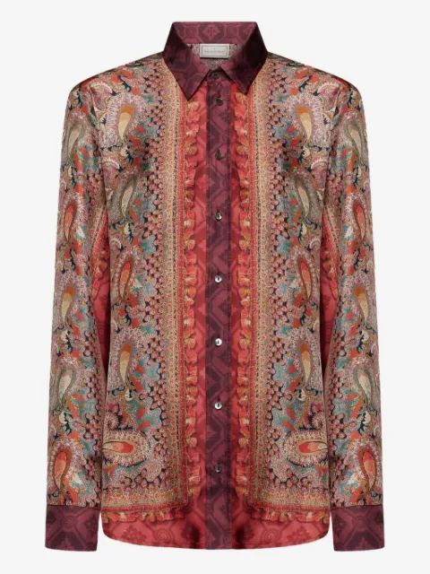 Pierre-Louis Mascia paisley-print silk shirt