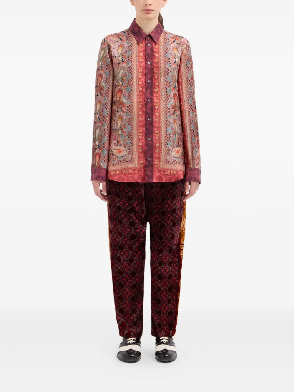 Pierre-Louis Mascia paisley-print silk shirt | Women | Image 2