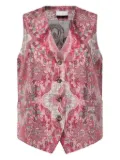Pierre-Louis Mascia paisley-print buttoned vest - Pink