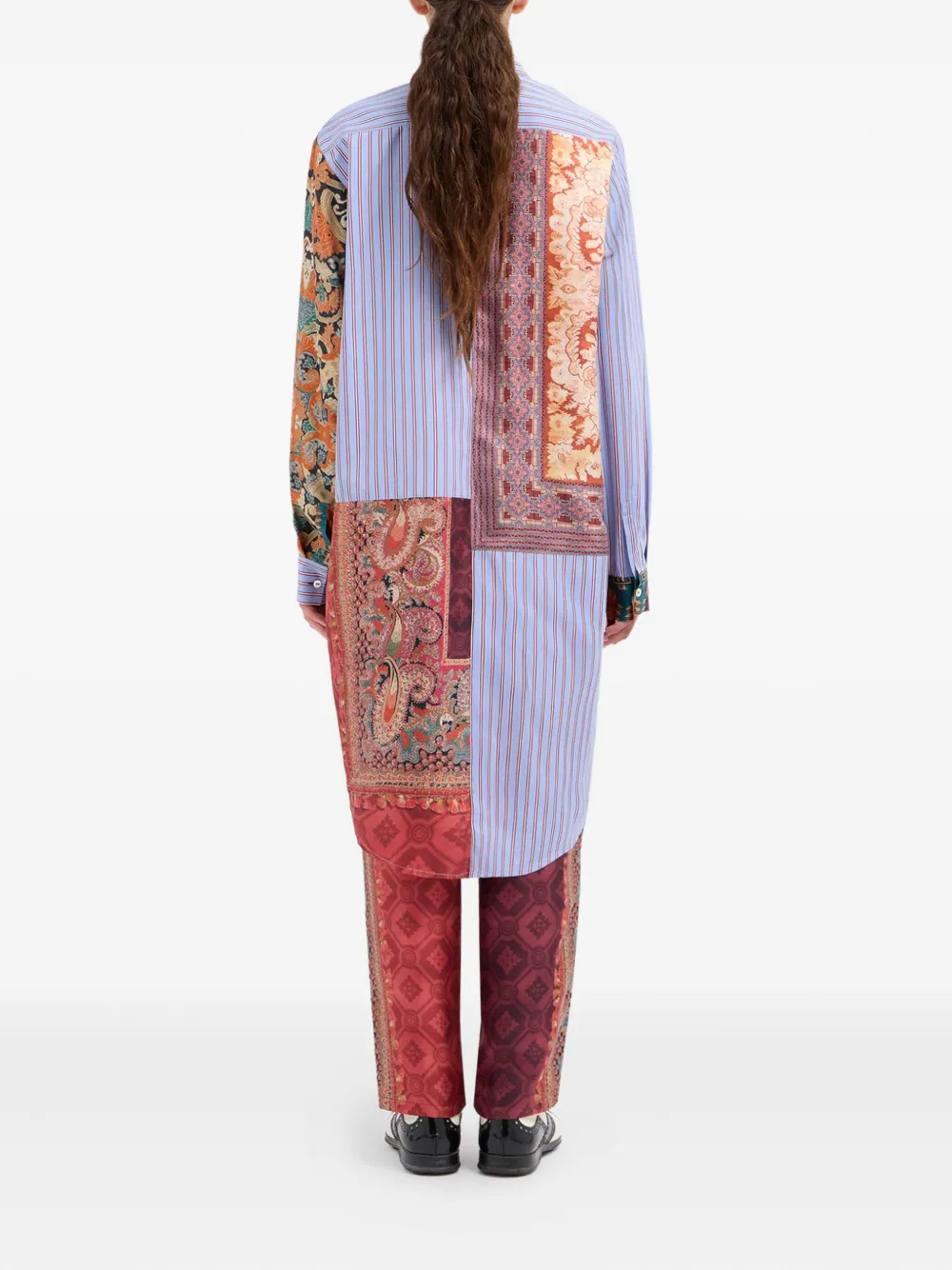 Pierre-Louis Mascia Shirt met patchwork Blauw