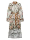 Pierre-Louis Mascia floral-print coat - Grey