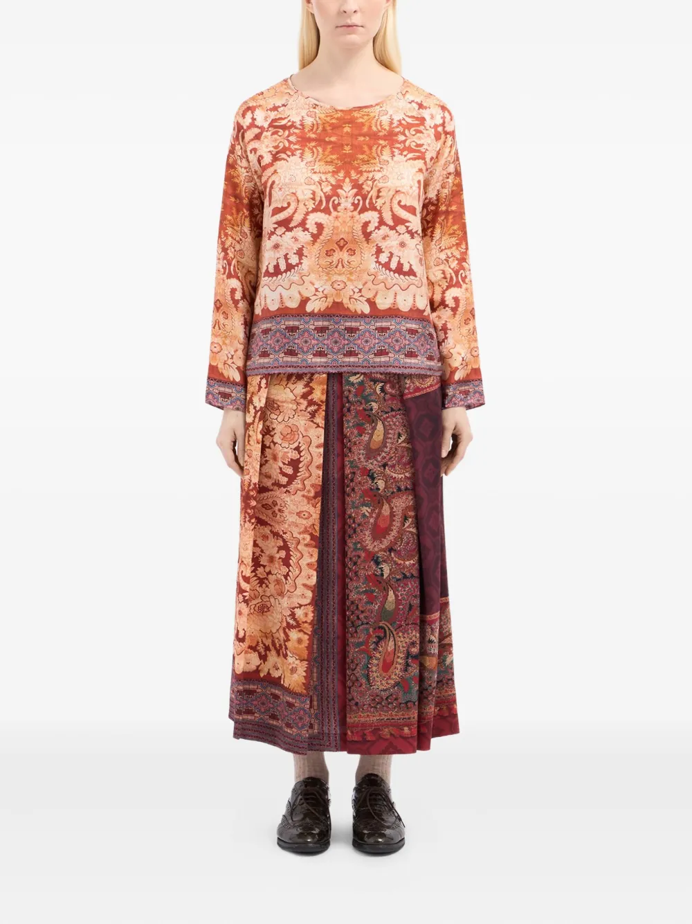 Pierre-Louis Mascia Blouse met bloemenprint - Rood