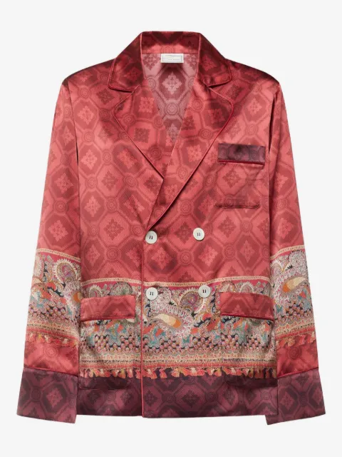 Pierre-Louis Mascia paisley-print double-breasted jacket