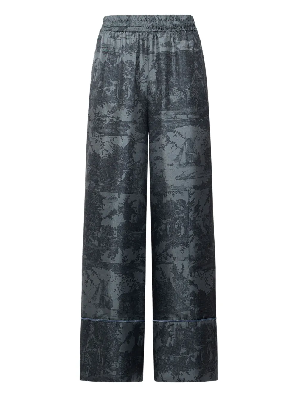 Pierre-Louis Mascia scenic-print trousers | Grey | Image 1