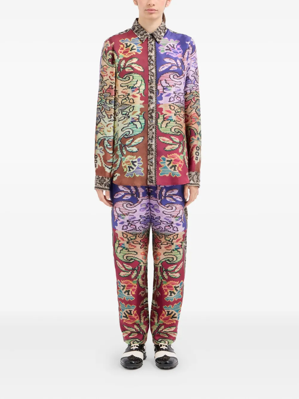 Pierre-Louis Mascia long-sleeve silk shirt | Women | Image 2