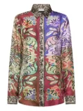 Pierre-Louis Mascia long-sleeve silk shirt - Red