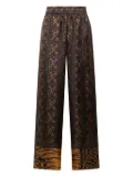 Pierre-Louis Mascia all-over print trousers - Brown