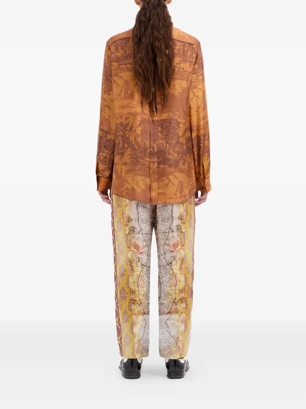 Pierre-Louis Mascia Shirt met lange mouwen Bruin