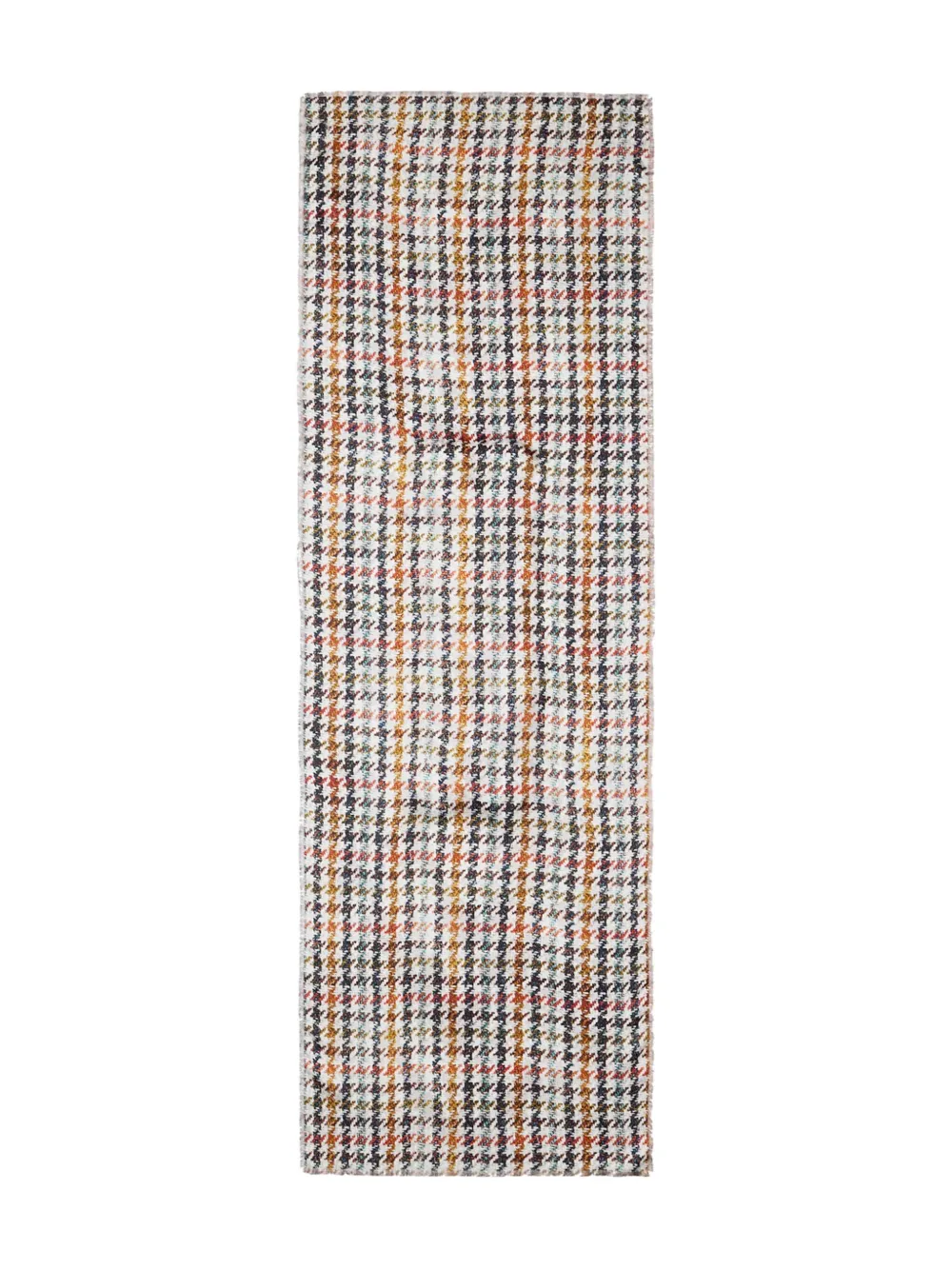 Pierre-louis Mascia Houndstooth-pattern Scarf In Brown