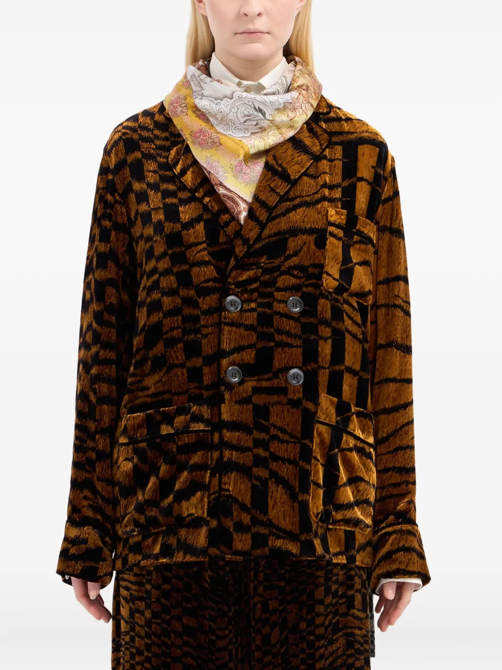 Pierre-Louis Mascia floral-print silk scarf | Women | Image 2