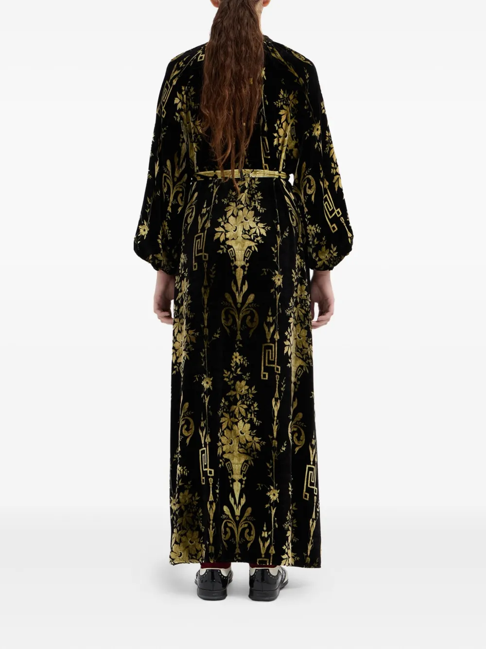Pierre-louis Mascia Flower-pattern Maxi Dress In Multi