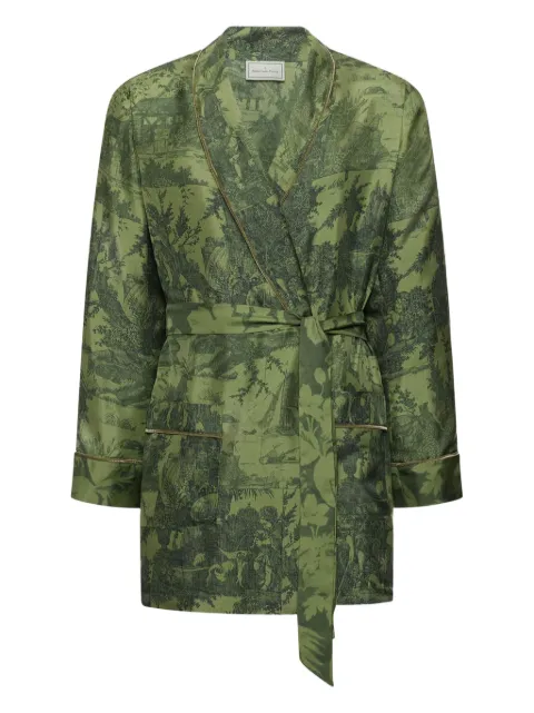 Pierre-Louis Mascia روب حرير بطبعة منظر طبيعي