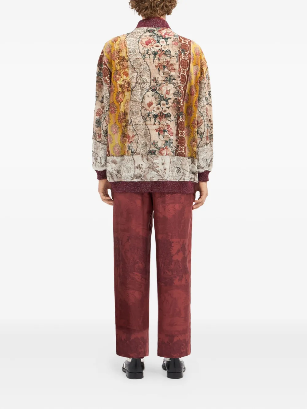 Pierre-louis Mascia Floral-panel Bomber Jacket In Multi