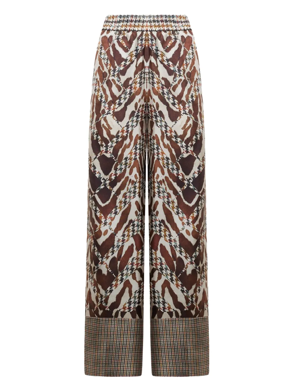 Pierre-Louis Mascia houndstooth-pattern trousers | Brown | Image 1