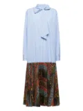 Pierre-Louis Mascia stripe-pattern maxi dress - Blue