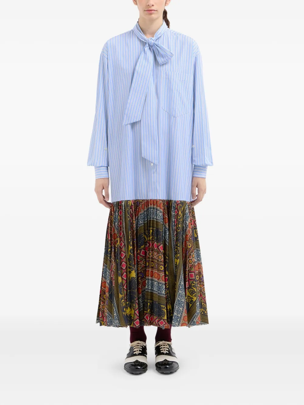 Pierre-Louis Mascia Gestreepte maxi-jurk - Blauw