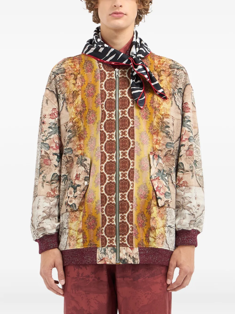 Pierre-louis Mascia Geometric-pattern Scarf In Black
