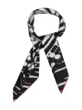 Pierre-Louis Mascia geometric-pattern scarf - Black