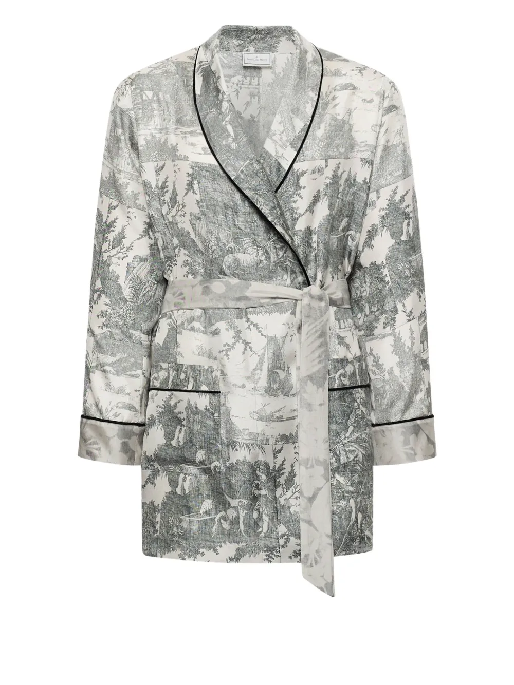 Pierre-louis Mascia Aloegum Robe In Gray