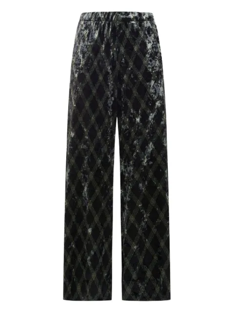 Pierre-Louis Mascia diamond-pattern trousers