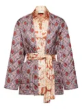 Pierre-Louis Mascia quilted patterned coat - Pink